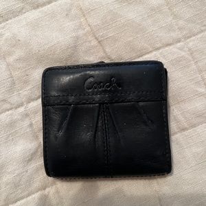 Black Leather Coach Wallet